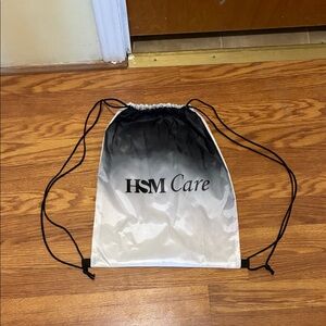 Black and White HSM Drawstring Bag